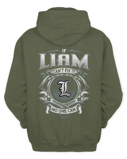LIAM AP81-K4-626 - Personalized Ahmed Quote Apparel “If Ahmed Can't Fix It, No One Can” - Unisex Hoodie - Military Green