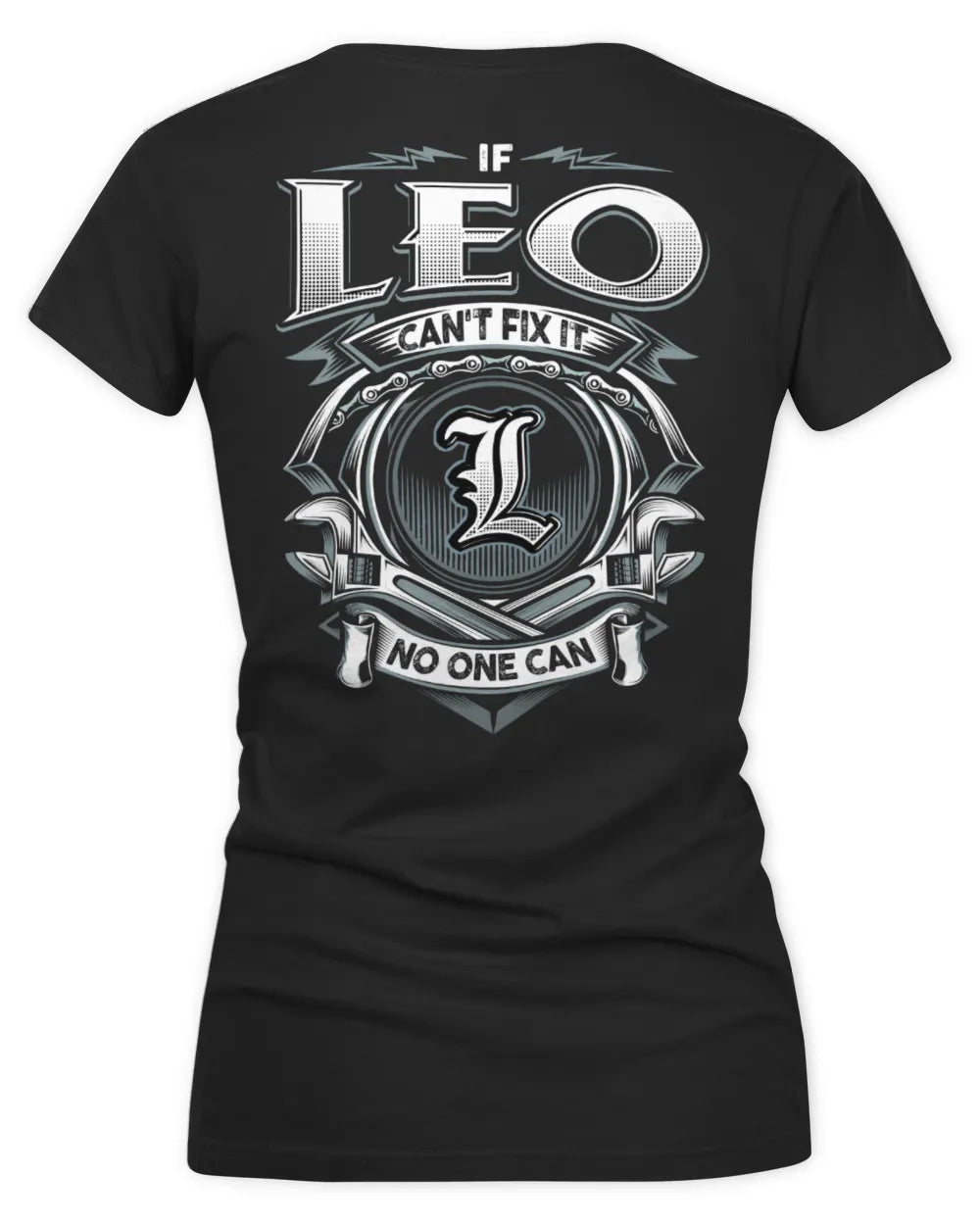 LEO AP81-K4-626 - Personalized Ahmed Quote Apparel “If Ahmed Can't Fix It, No One Can” - Women's V-Neck T-Shirt - Black