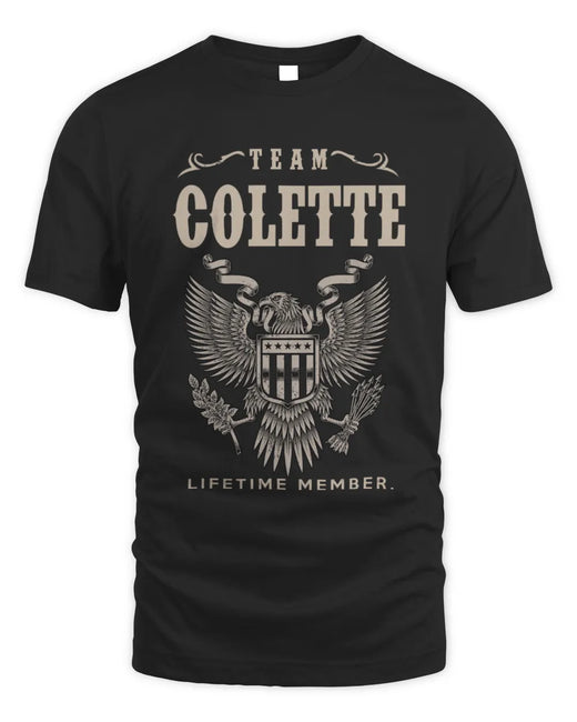 COLETTE TP06-K82 – Personalized Classic Style Apparel “Team NAME Lifetime Member”