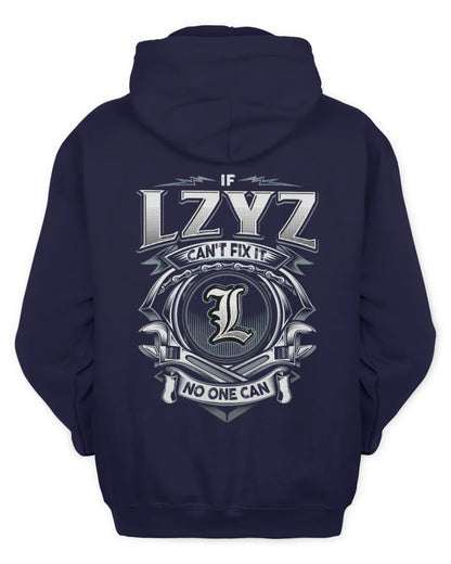 LZYZ AP81-K4-626 - Personalized Ahmed Quote Apparel “If Ahmed Can't Fix It, No One Can” - Unisex Hoodie - Navy