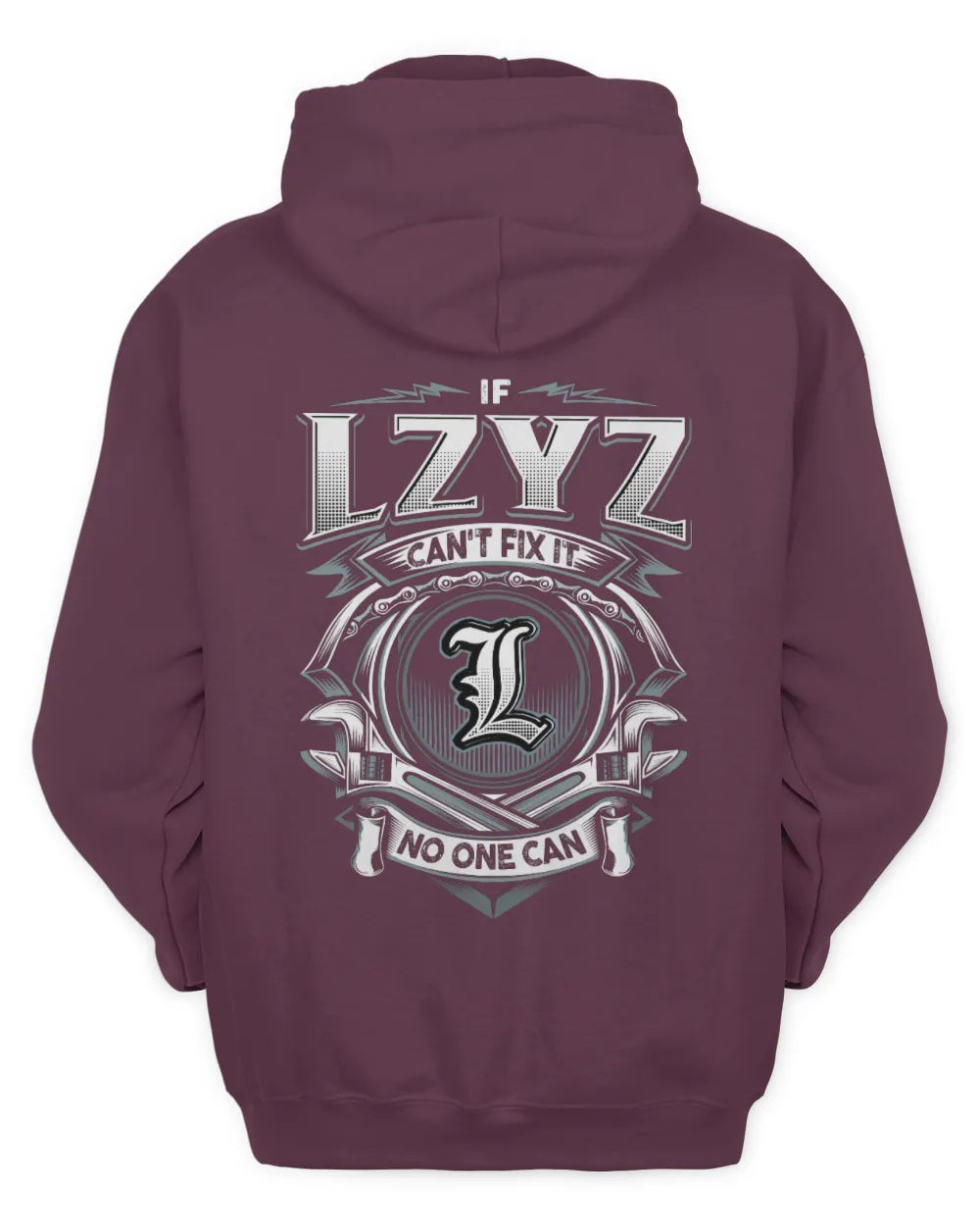 LZYZ AP81-K4-626 - Personalized Ahmed Quote Apparel “If Ahmed Can't Fix It, No One Can” - Unisex Hoodie - Maroon