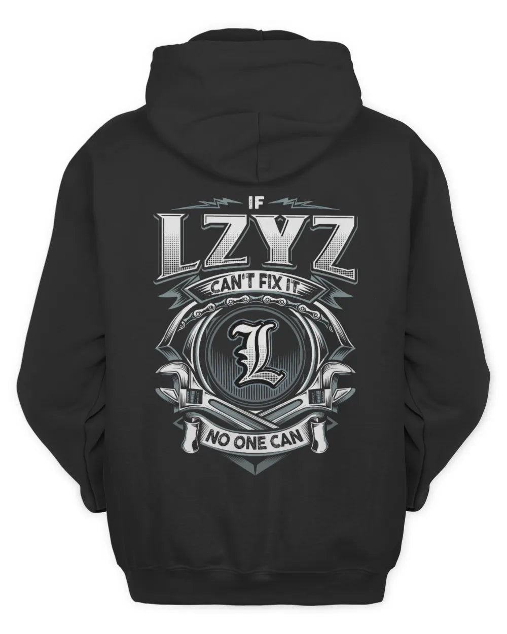 LZYZ AP81-K4-626 - Personalized Ahmed Quote Apparel “If Ahmed Can't Fix It, No One Can” - Unisex Hoodie - Black