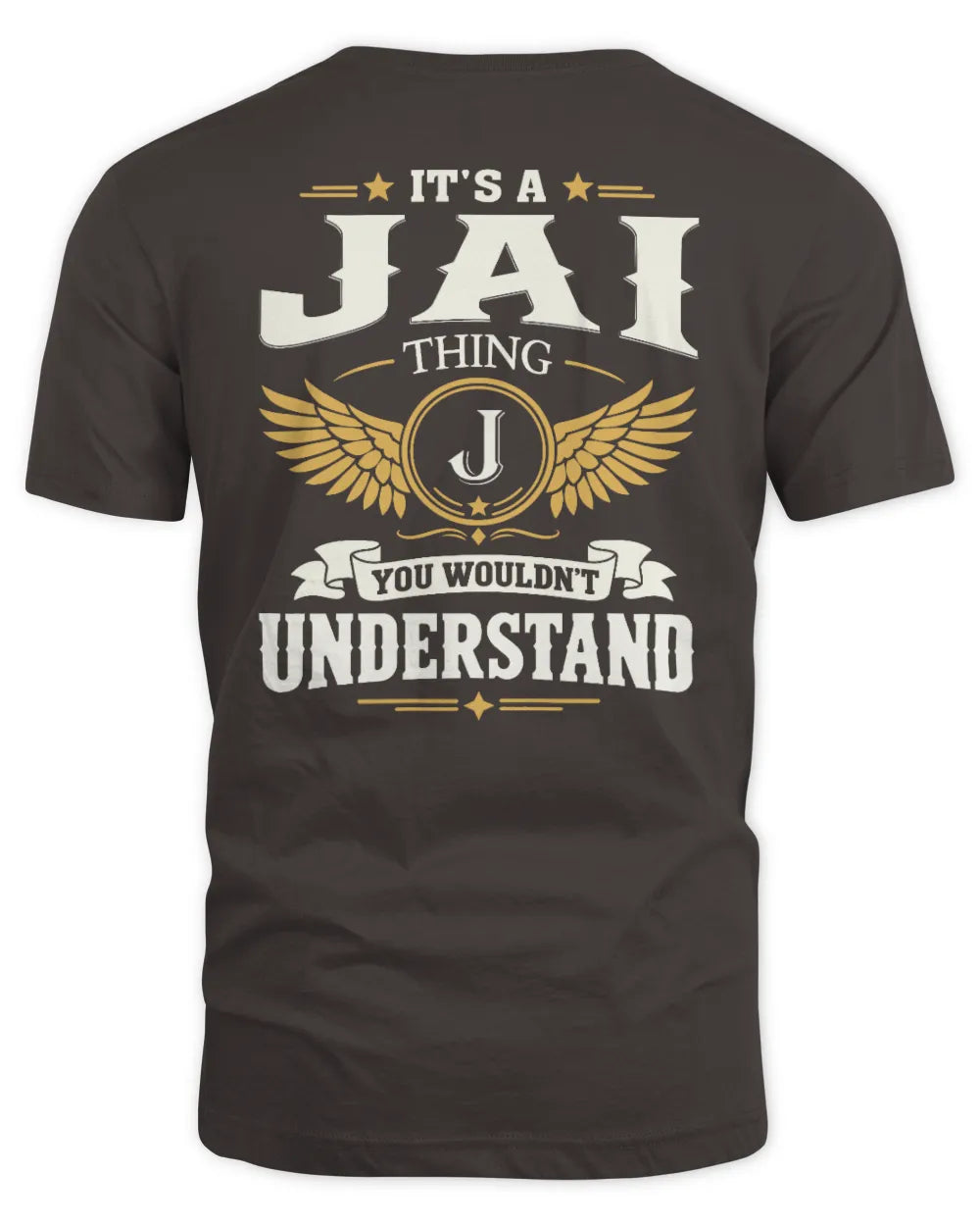JAI KT06-M008 It’s a [NAME] Thing – You Wouldn’t Understand | Personalized Vintage T-Shirt - Unisex Standard T-Shirt - Dark Chocolate