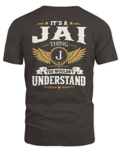 JAI KT06-M008 It’s a [NAME] Thing – You Wouldn’t Understand | Personalized Vintage T-Shirt - Unisex Standard T-Shirt - Dark Chocolate