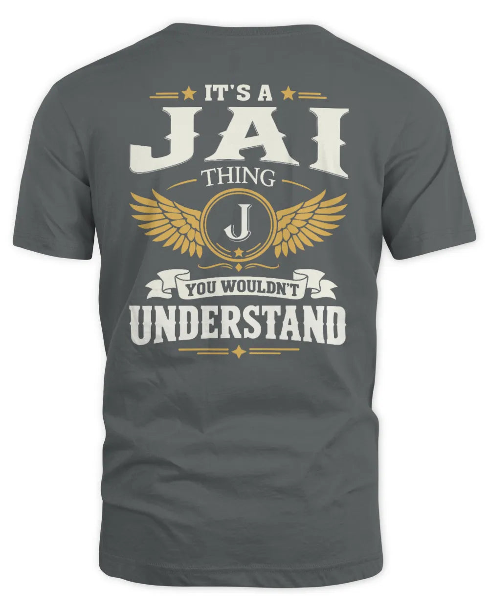 JAI KT06-M008 It’s a [NAME] Thing – You Wouldn’t Understand | Personalized Vintage T-Shirt - Unisex Standard T-Shirt - Charcoal