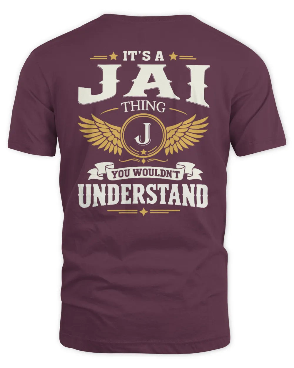 JAI KT06-M008 It’s a [NAME] Thing – You Wouldn’t Understand | Personalized Vintage T-Shirt - Unisex Standard T-Shirt - Maroon