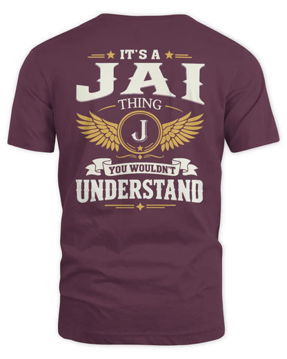 JAI KT06-M008 It’s a [NAME] Thing – You Wouldn’t Understand | Personalized Vintage T-Shirt - Unisex Standard T-Shirt - Maroon