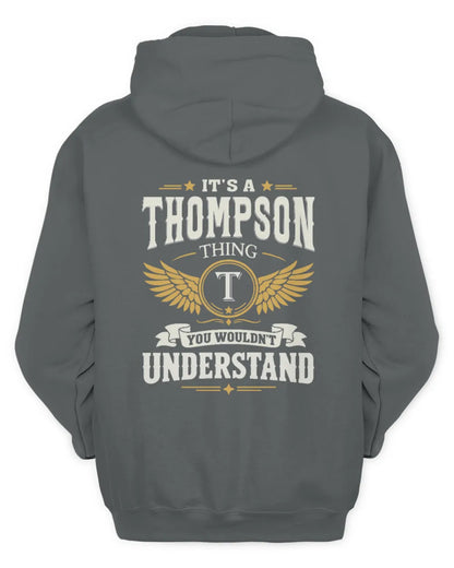 THOMPSON KT06-M008 It’s a [NAME] Thing – You Wouldn’t Understand | Personalized Vintage T-Shirt - Unisex Hoodie - Charcoal