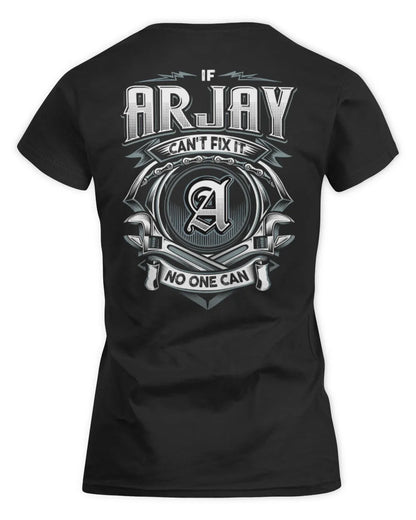 ARJAY AP81-K4-626 - Personalized Ahmed Quote Apparel “If Ahmed Can't Fix It, No One Can” - Women's Standard T-Shirt - Black