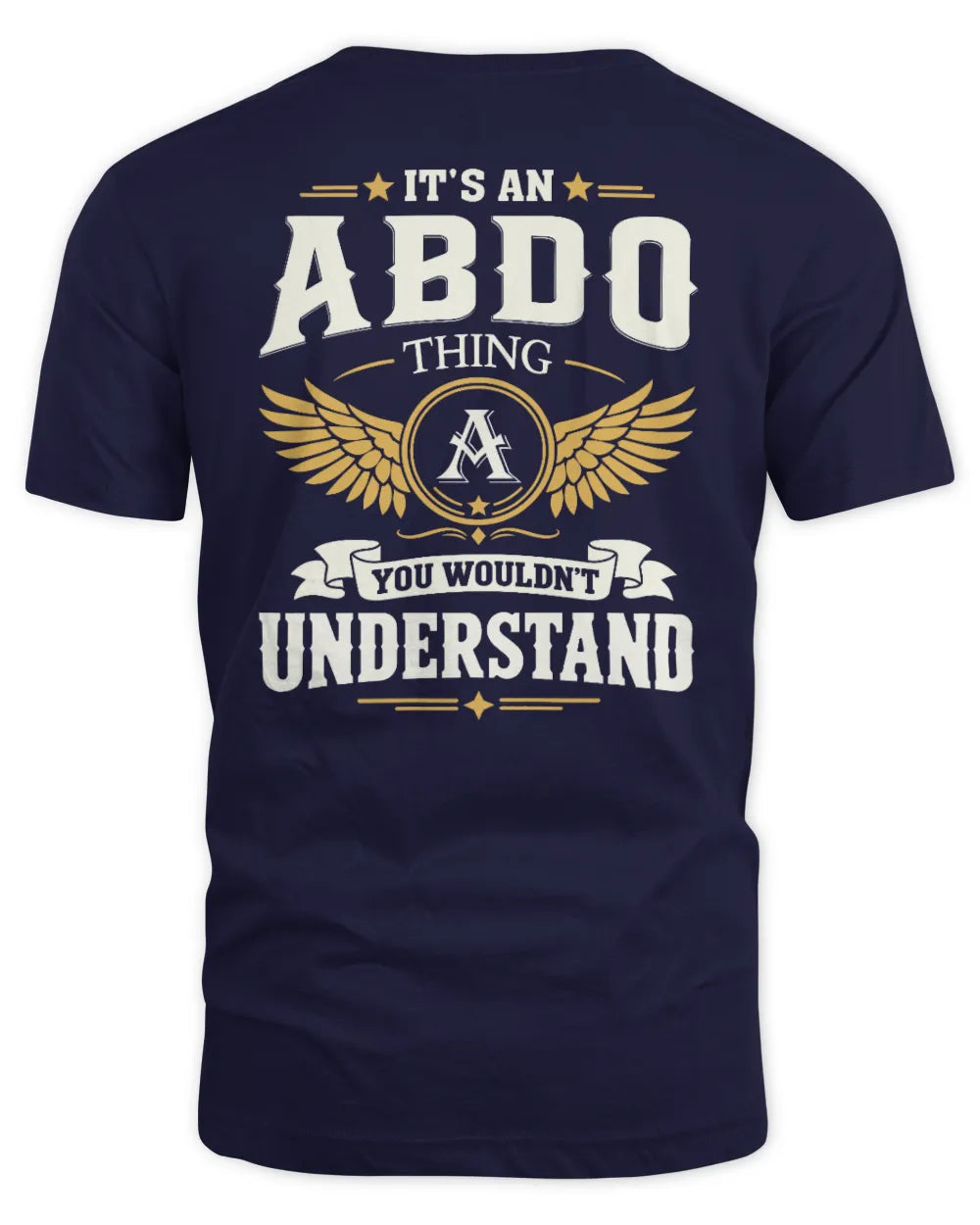 ABDO KT06-M008 It’s a [NAME] Thing – You Wouldn’t Understand | Personalized Vintage T-Shirt - Unisex Standard T-Shirt - Navy