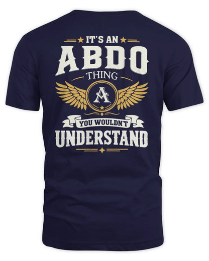 ABDO KT06-M008 It’s a [NAME] Thing – You Wouldn’t Understand | Personalized Vintage T-Shirt - Unisex Standard T-Shirt - Navy