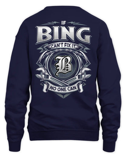 BING AP81-K4-626 - Personalized Ahmed Quote Apparel “If Ahmed Can't Fix It, No One Can” - Unisex Sweatshirt - Navy