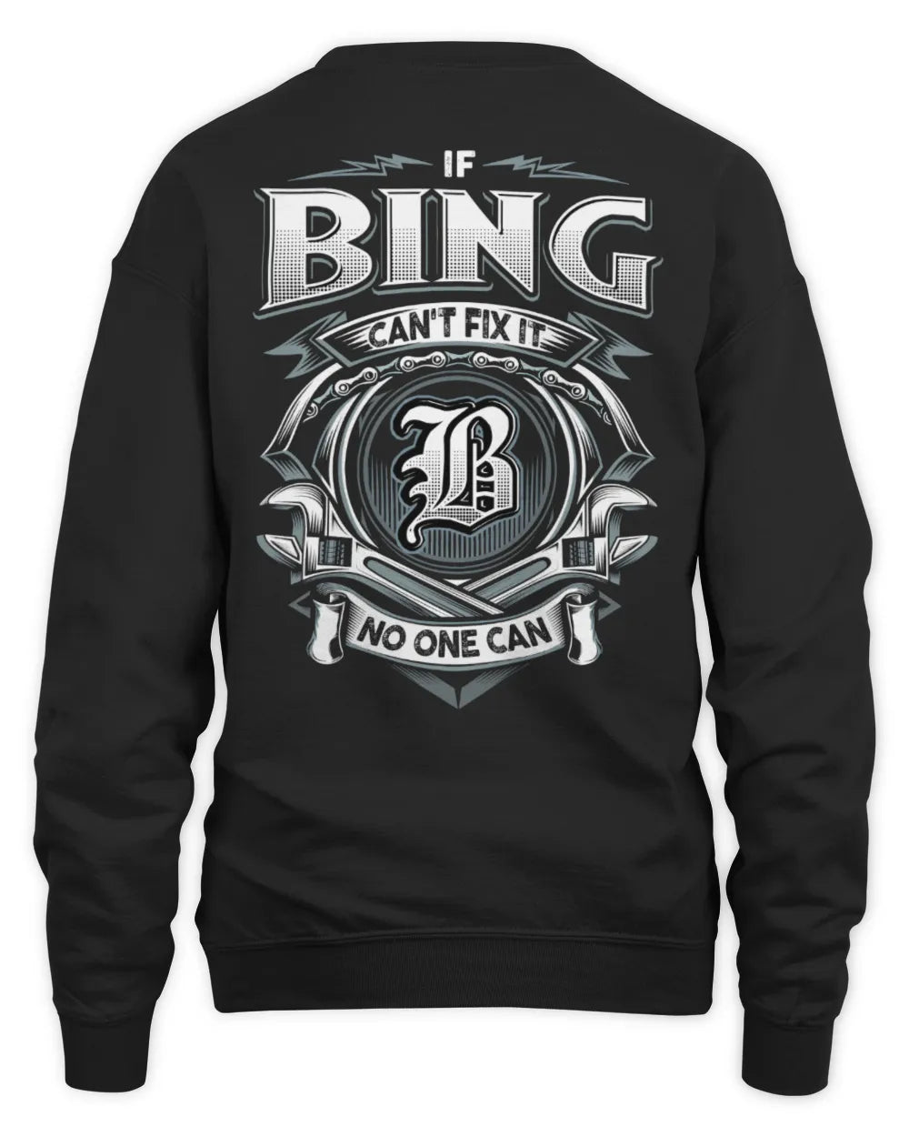 BING AP81-K4-626 - Personalized Ahmed Quote Apparel “If Ahmed Can't Fix It, No One Can” - Unisex Sweatshirt - Black