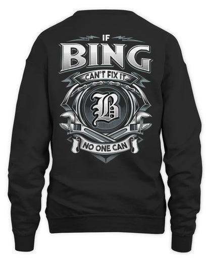 BING AP81-K4-626 - Personalized Ahmed Quote Apparel “If Ahmed Can't Fix It, No One Can” - Unisex Sweatshirt - Black