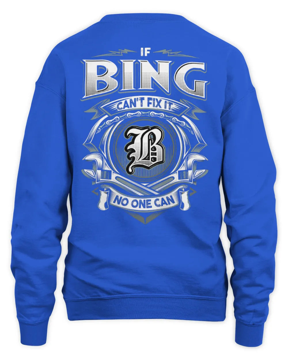 BING AP81-K4-626 - Personalized Ahmed Quote Apparel “If Ahmed Can't Fix It, No One Can” - Unisex Sweatshirt - Royal