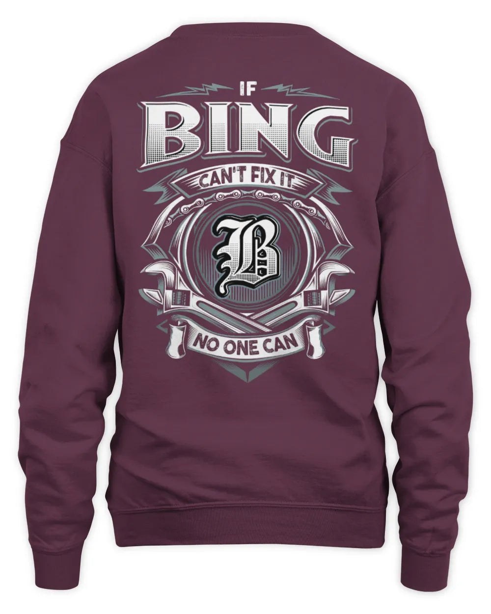 BING AP81-K4-626 - Personalized Ahmed Quote Apparel “If Ahmed Can't Fix It, No One Can” - Unisex Sweatshirt - Maroon