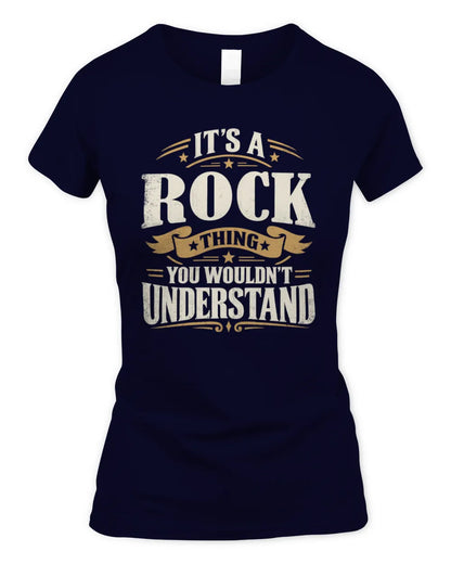 ROCK P08 TH51 - Personalized “It’s a/an [NAME] Thing – You Wouldn’t Understand” Shirt - Women's Standard T-Shirt - Navy