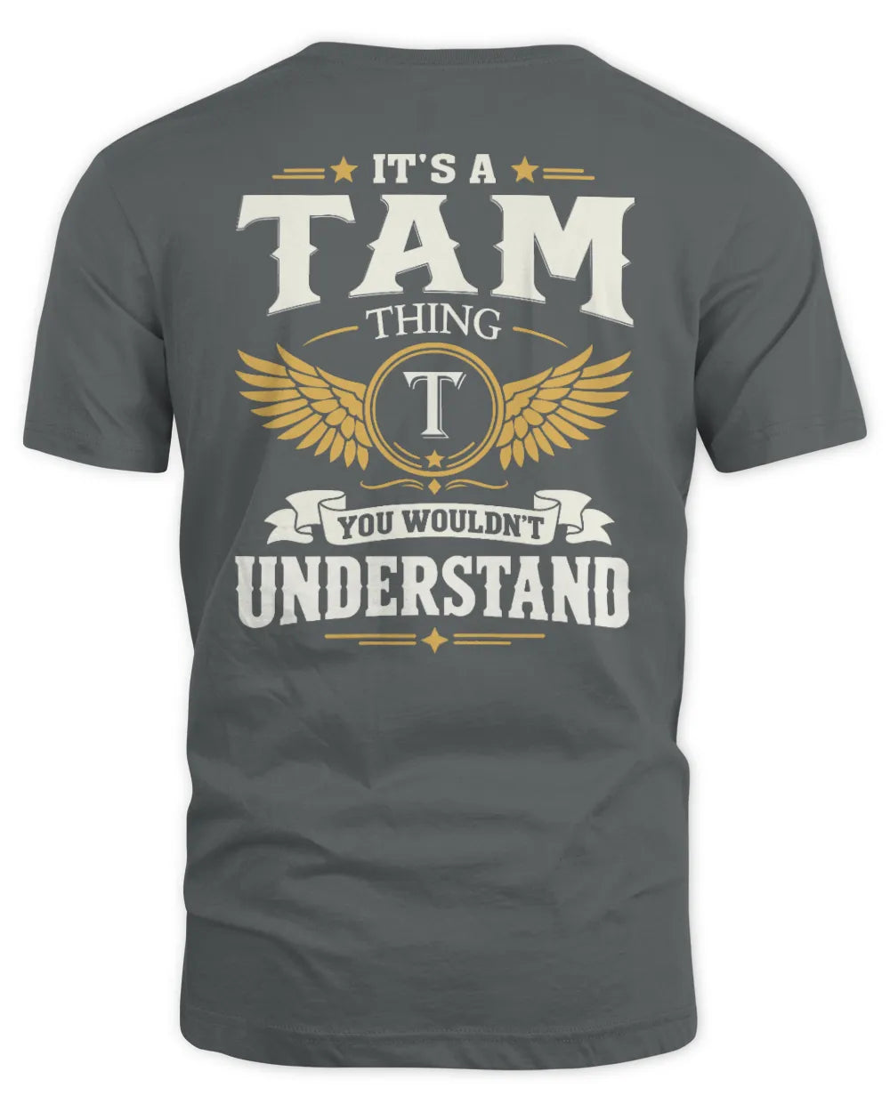 TAM KT06-M008 It’s a [NAME] Thing – You Wouldn’t Understand | Personalized Vintage T-Shirt - Unisex Standard T-Shirt - Charcoal