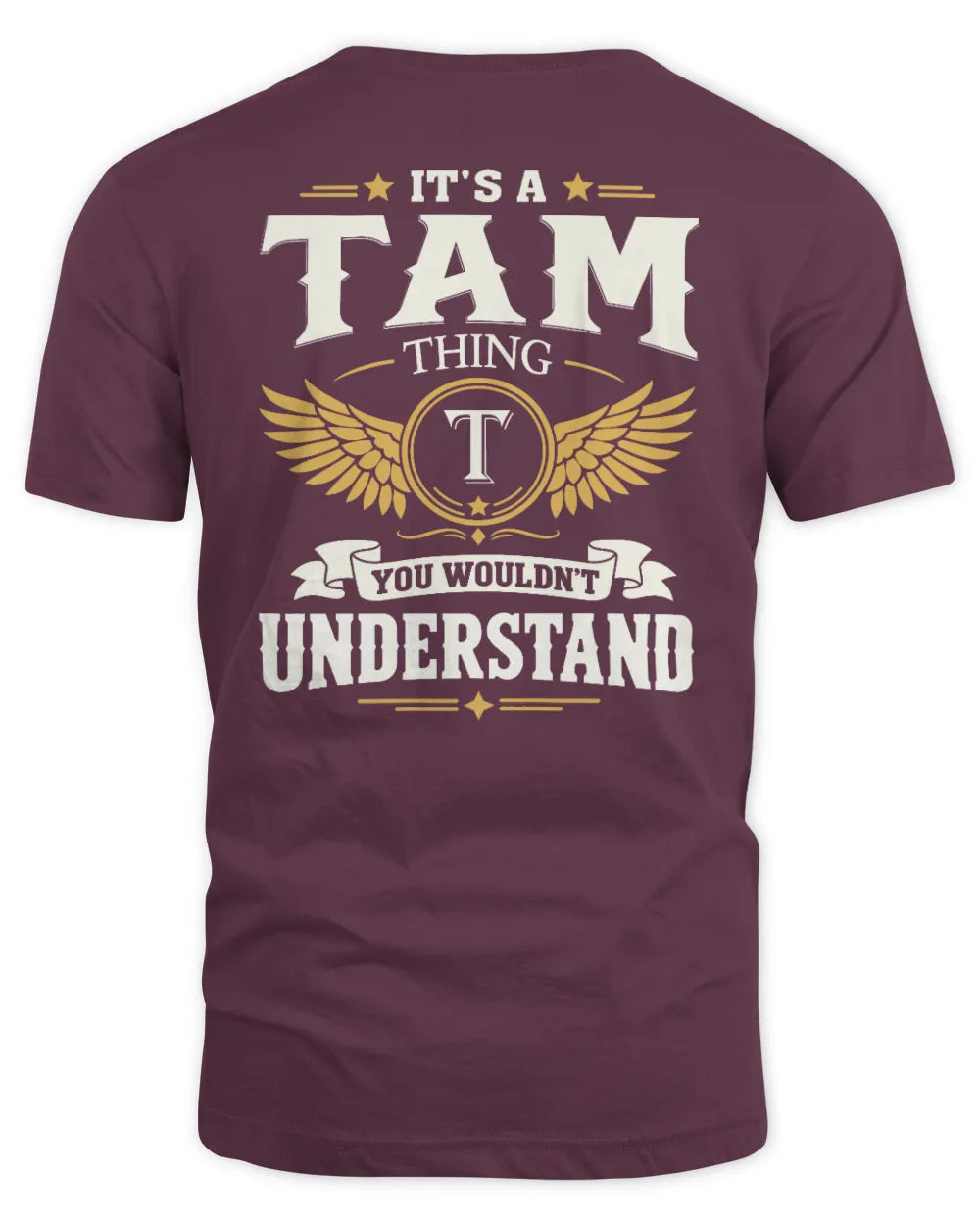 TAM KT06-M008 It’s a [NAME] Thing – You Wouldn’t Understand | Personalized Vintage T-Shirt - Unisex Standard T-Shirt - Maroon