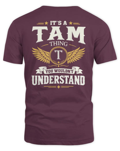 TAM KT06-M008 It’s a [NAME] Thing – You Wouldn’t Understand | Personalized Vintage T-Shirt - Unisex Standard T-Shirt - Maroon