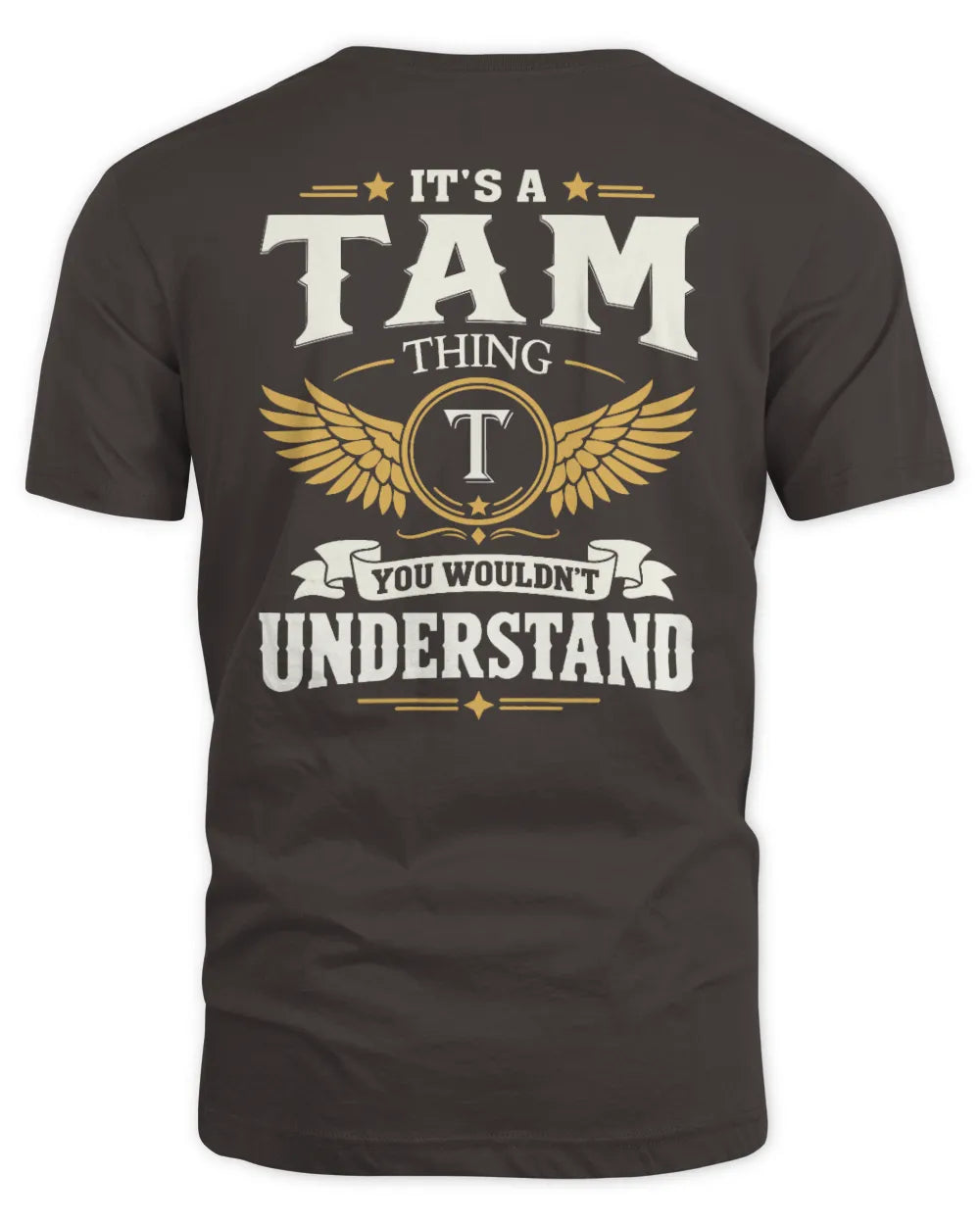 TAM KT06-M008 It’s a [NAME] Thing – You Wouldn’t Understand | Personalized Vintage T-Shirt - Unisex Standard T-Shirt - Dark Chocolate