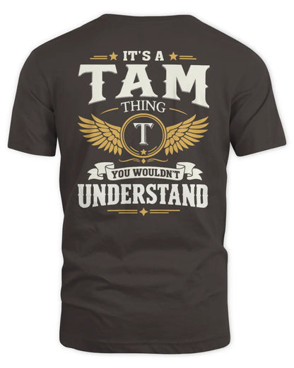 TAM KT06-M008 It’s a [NAME] Thing – You Wouldn’t Understand | Personalized Vintage T-Shirt - Unisex Standard T-Shirt - Dark Chocolate