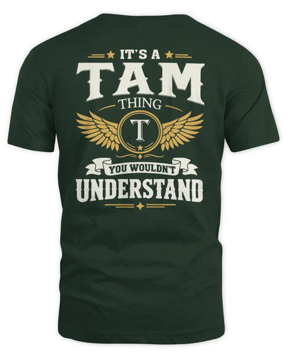 TAM KT06-M008 It’s a [NAME] Thing – You Wouldn’t Understand | Personalized Vintage T-Shirt - Unisex Standard T-Shirt - Forest Green