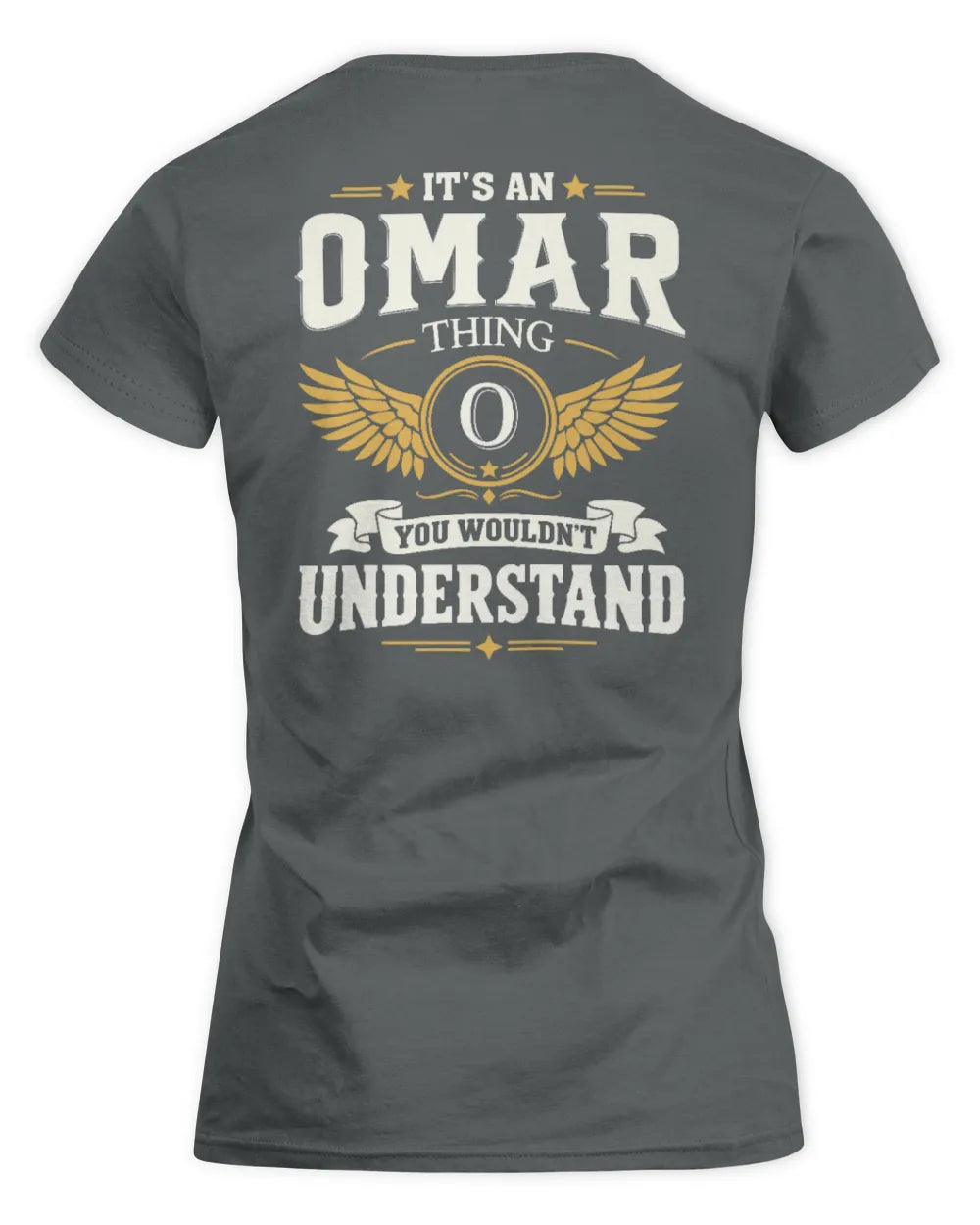 OMAR KT06-M008 It’s a [NAME] Thing – You Wouldn’t Understand | Personalized Vintage T-Shirt - Women's Standard T-Shirt - Charcoal