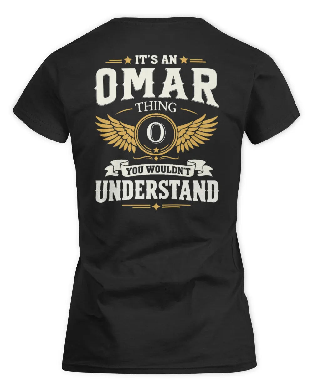 OMAR KT06-M008 It’s a [NAME] Thing – You Wouldn’t Understand | Personalized Vintage T-Shirt - Women's Standard T-Shirt - Black