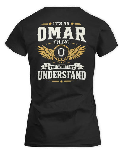 OMAR KT06-M008 It’s a [NAME] Thing – You Wouldn’t Understand | Personalized Vintage T-Shirt - Women's Standard T-Shirt - Black