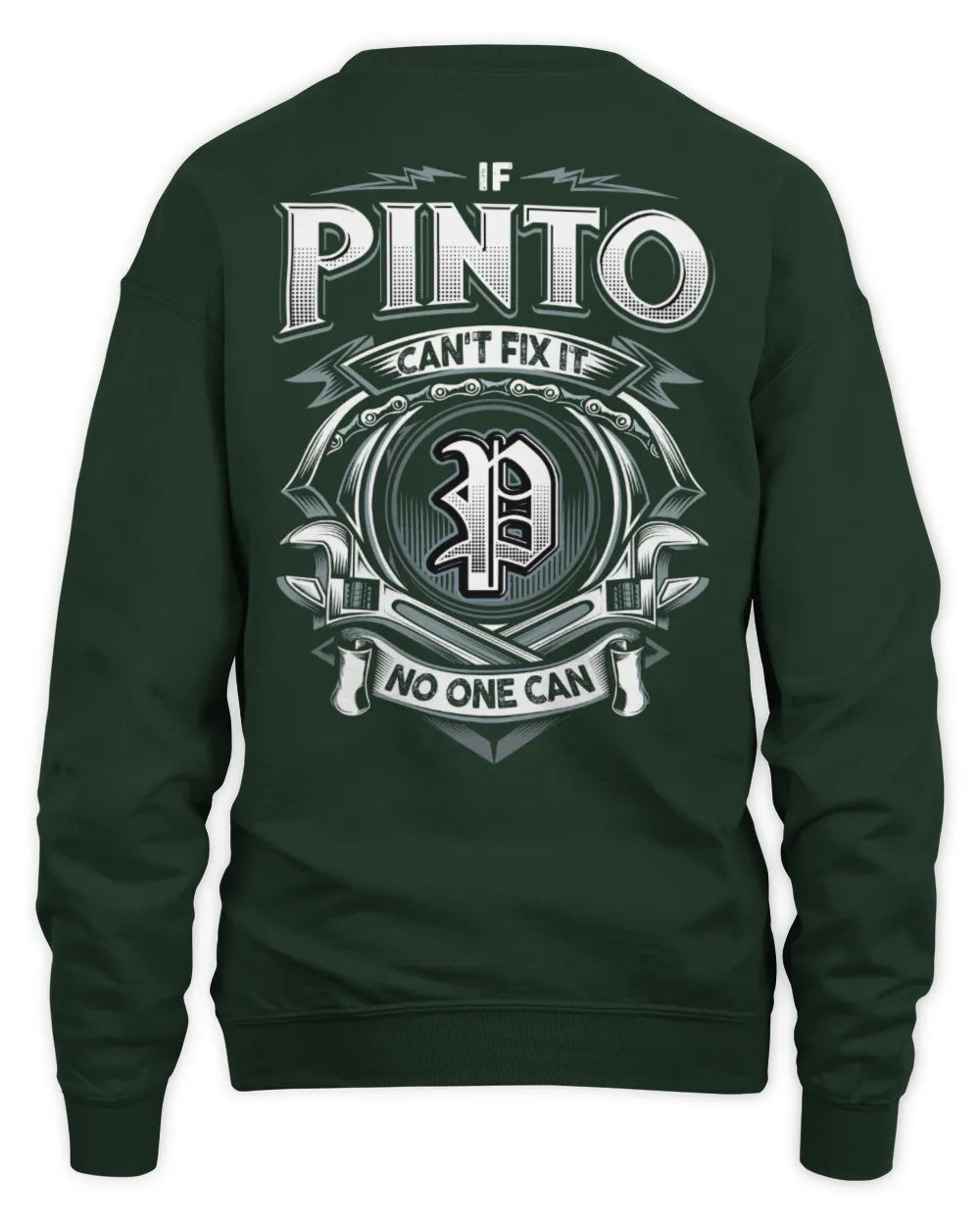 PINTO AP81-K4-626 - Personalized Ahmed Quote Apparel “If Ahmed Can't Fix It, No One Can” - Unisex Sweatshirt - Forest Green