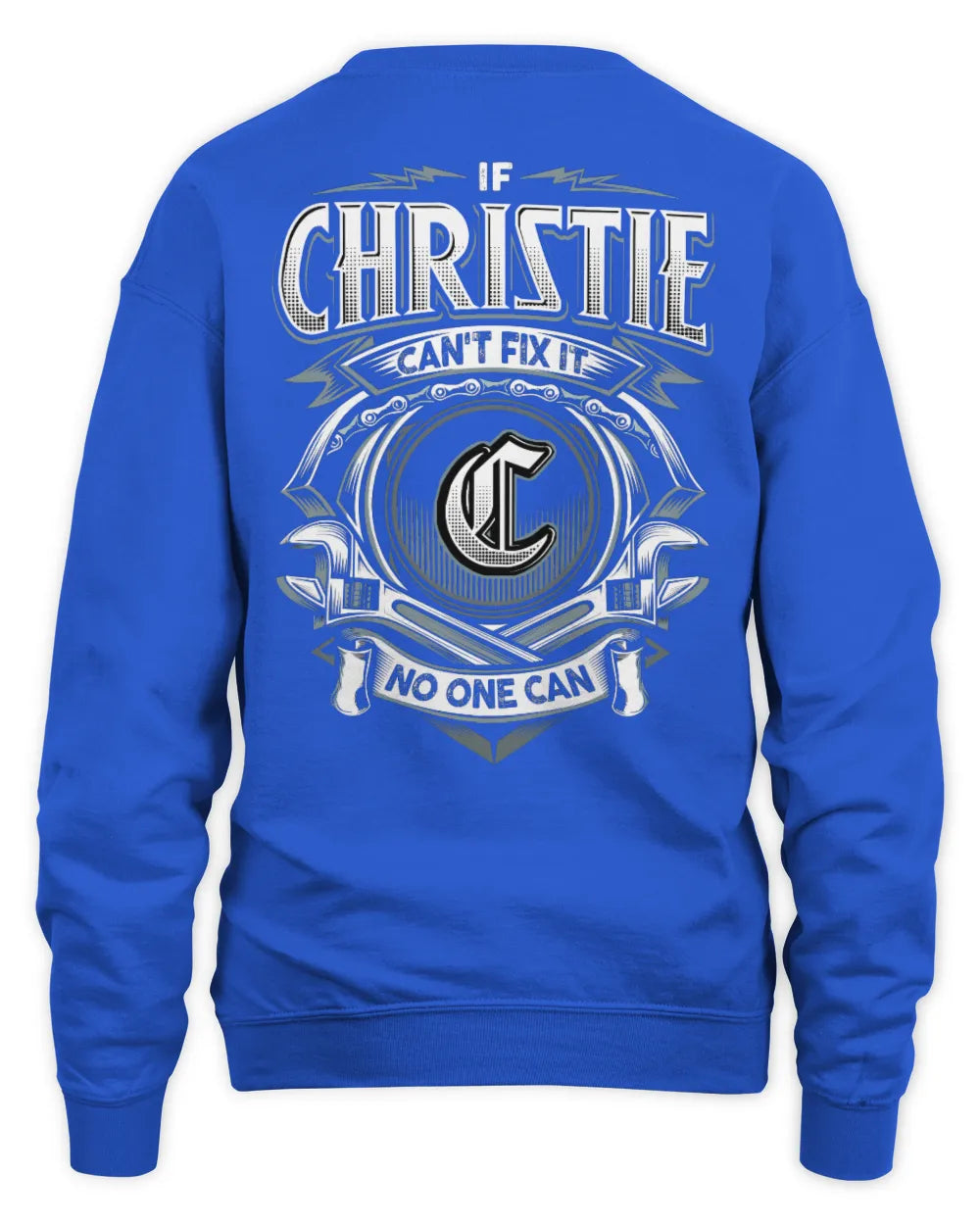 CHRISTIE AP81-K4-626 - Personalized Ahmed Quote Apparel “If Ahmed Can't Fix It, No One Can” - Unisex Sweatshirt - Royal