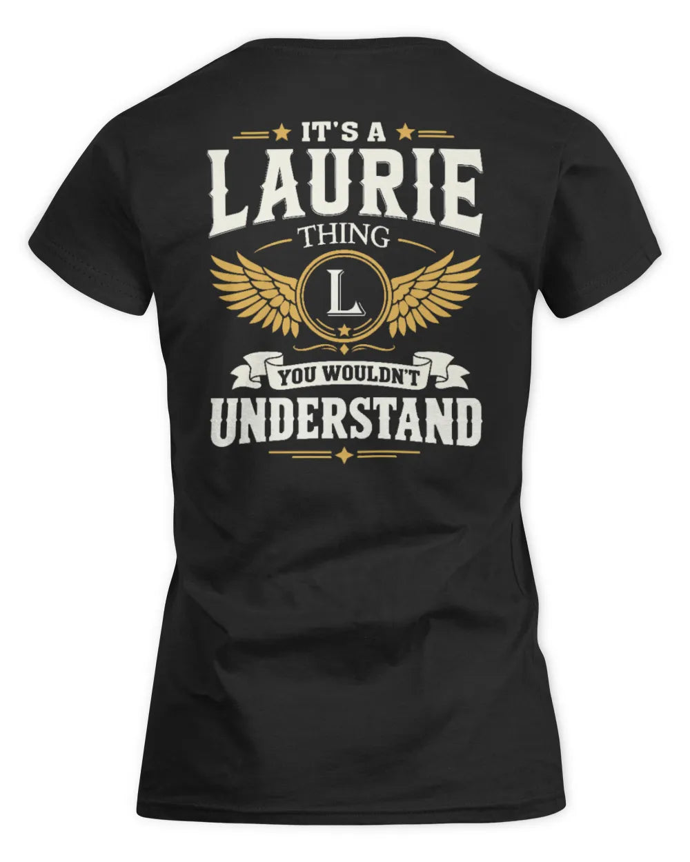 LAURIE KT06-M008 It’s a [NAME] Thing – You Wouldn’t Understand | Personalized Vintage T-Shirt - Women's Standard T-Shirt - Black