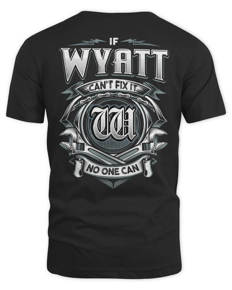WYATT AP81-K4-626 - Personalized Ahmed Quote Apparel “If Ahmed Can't Fix It, No One Can” - Unisex Standard T-Shirt - Black