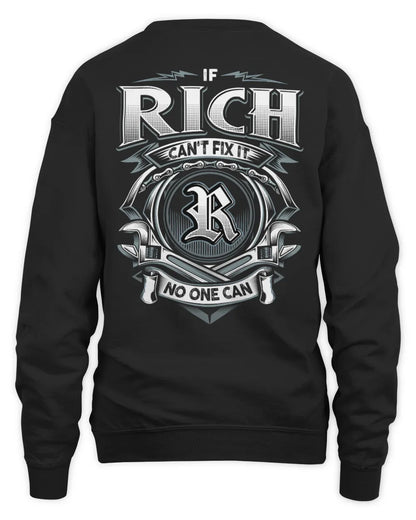 RICH AP81-K4-626 - Personalized Ahmed Quote Apparel “If Ahmed Can't Fix It, No One Can” - Unisex Sweatshirt - Black