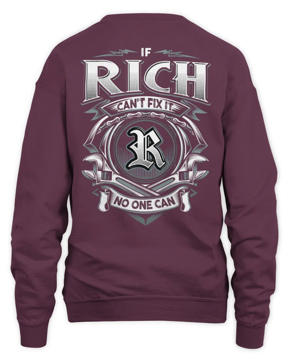 RICH AP81-K4-626 - Personalized Ahmed Quote Apparel “If Ahmed Can't Fix It, No One Can” - Unisex Sweatshirt - Maroon