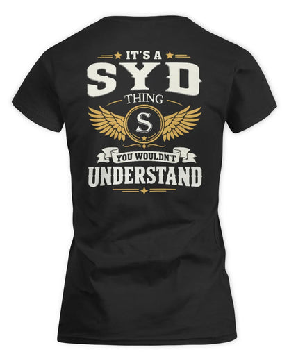 SYD KT06-M008 It’s a [NAME] Thing – You Wouldn’t Understand | Personalized Vintage T-Shirt - Women's Standard T-Shirt - Black