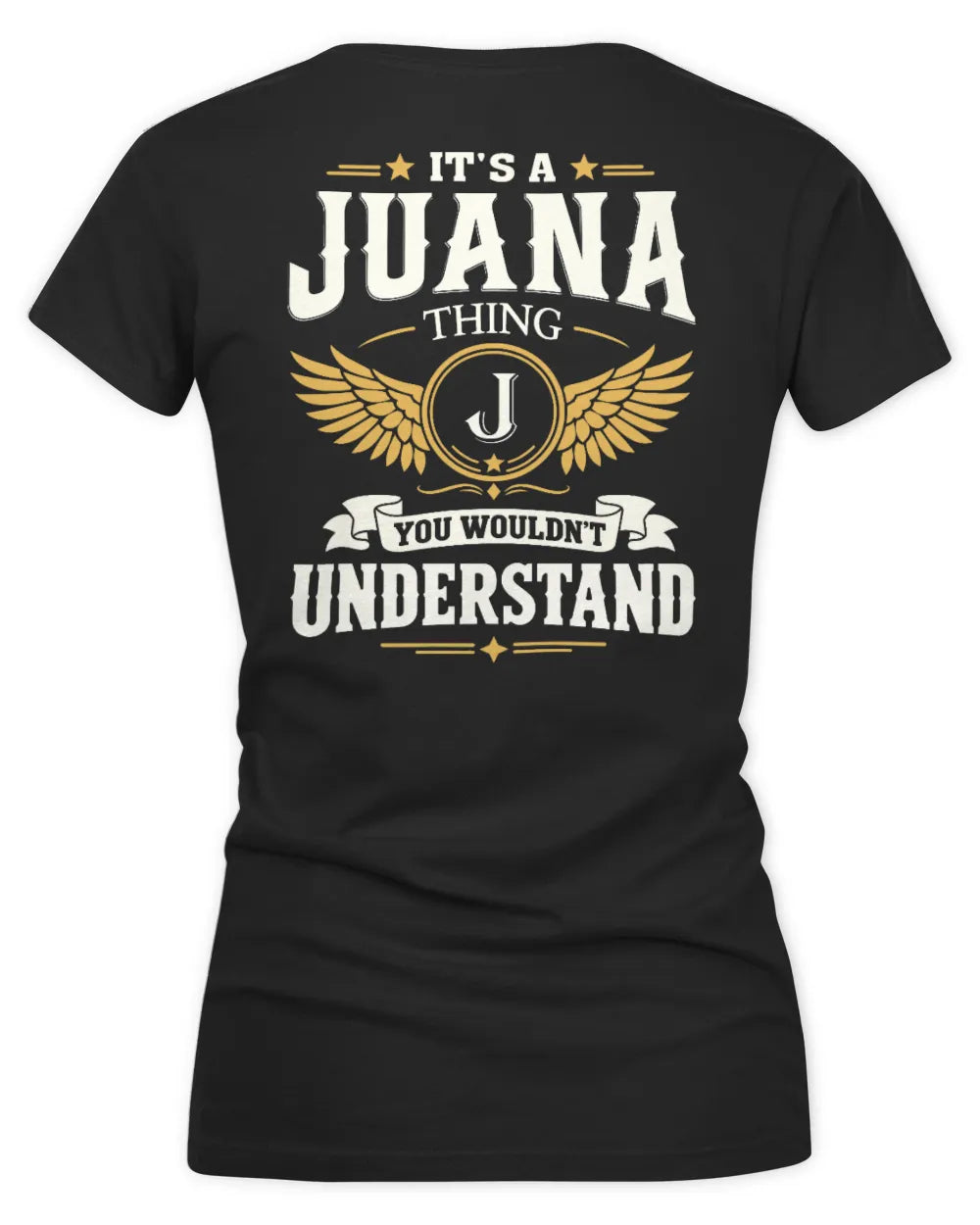JUANA KT06-M008 It’s a [NAME] Thing – You Wouldn’t Understand | Personalized Vintage T-Shirt - Women's V-Neck T-Shirt - Black