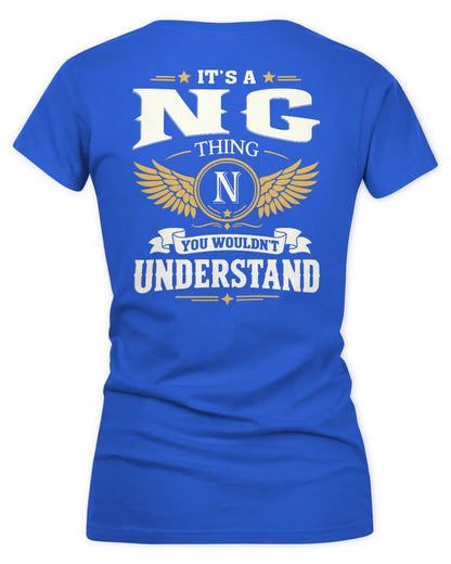 NG KT06-M008 It’s a [NAME] Thing – You Wouldn’t Understand | Personalized Vintage T-Shirt - Women's V-Neck T-Shirt - Royal
