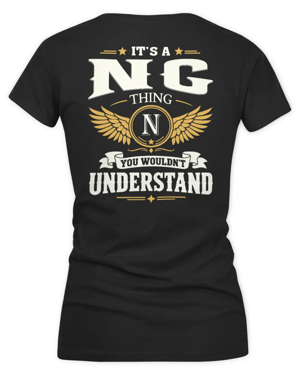 NG KT06-M008 It’s a [NAME] Thing – You Wouldn’t Understand | Personalized Vintage T-Shirt - Women's V-Neck T-Shirt - Black