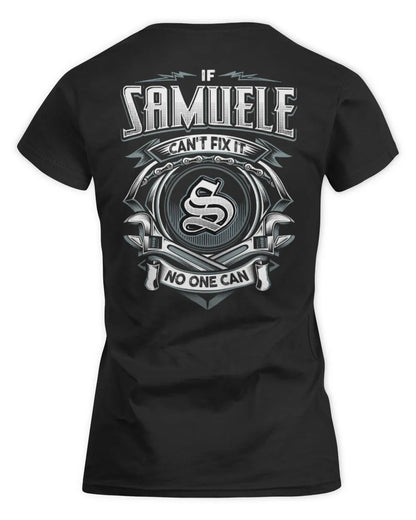 SAMUELE AP81-K4-626 - Personalized Ahmed Quote Apparel “If Ahmed Can't Fix It, No One Can” - Women's Standard T-Shirt - Black