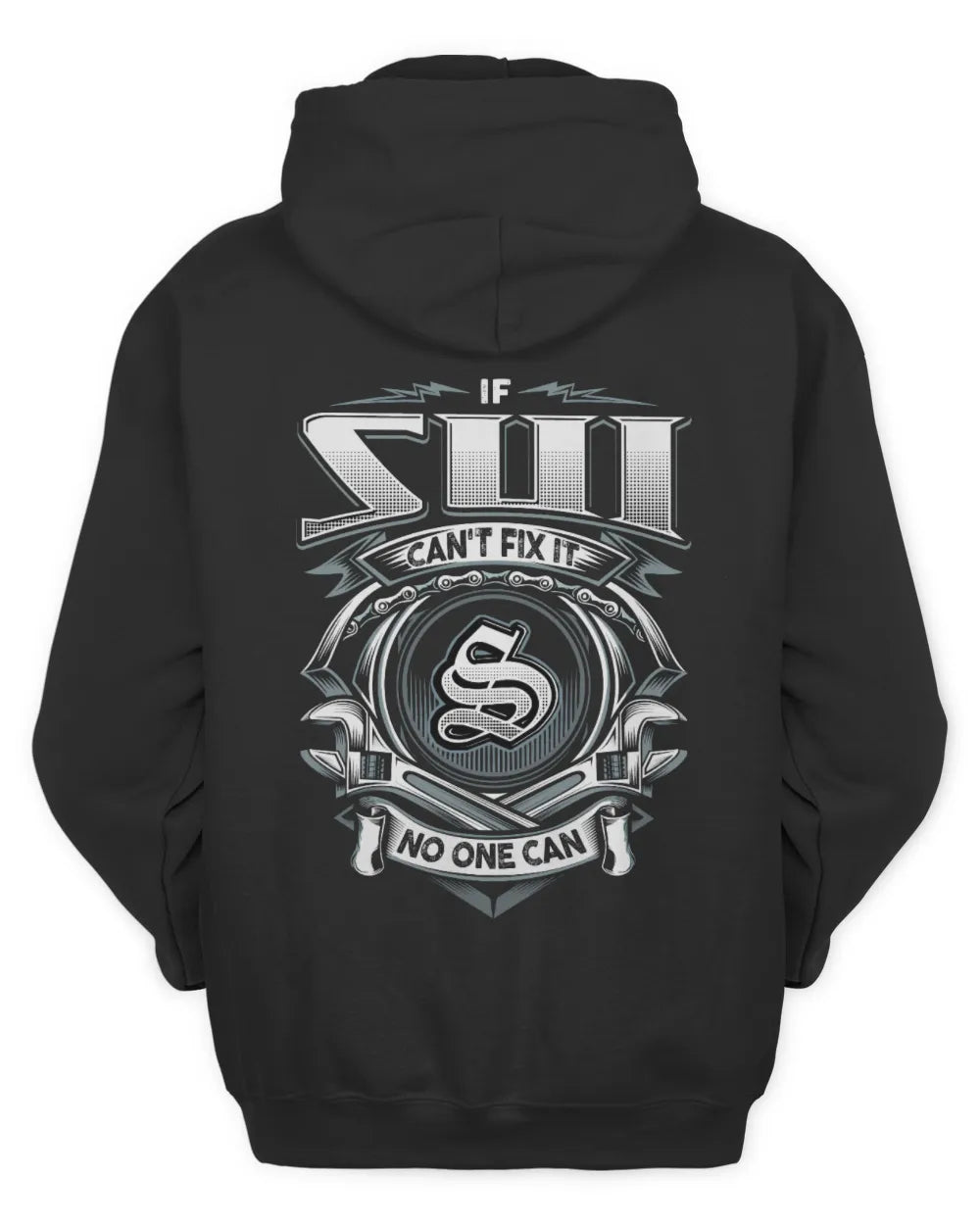 SUI AP81-K4-626 - Personalized Ahmed Quote Apparel “If Ahmed Can't Fix It, No One Can” - Unisex Hoodie - Black