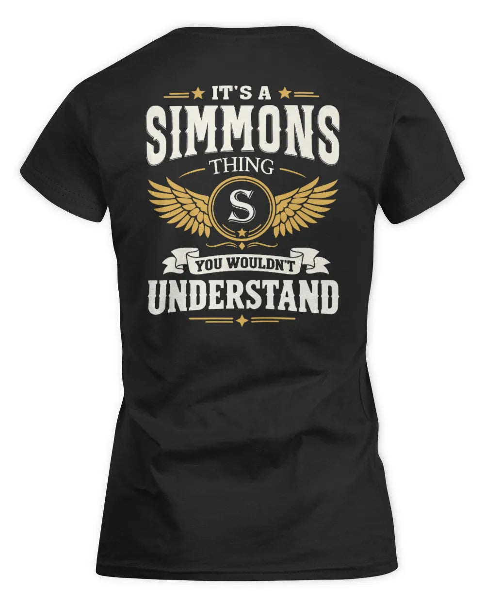 SIMMONS KT06-M008 It’s a [NAME] Thing – You Wouldn’t Understand | Personalized Vintage T-Shirt - Women's Standard T-Shirt - Black