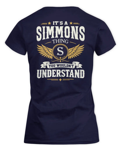 SIMMONS KT06-M008 It’s a [NAME] Thing – You Wouldn’t Understand | Personalized Vintage T-Shirt - Women's Standard T-Shirt - Navy