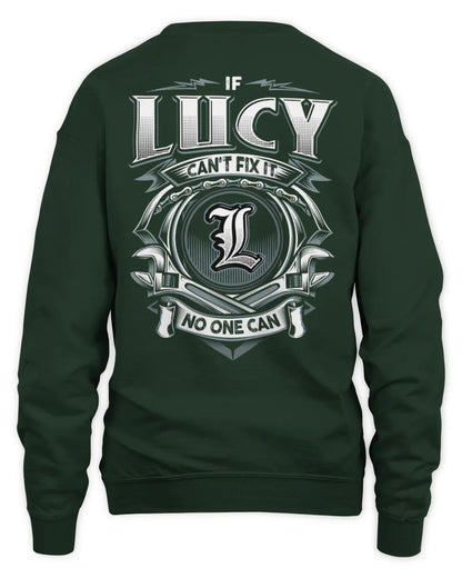 LUCY AP81-K4-626 - Personalized Ahmed Quote Apparel “If Ahmed Can't Fix It, No One Can” - Unisex Sweatshirt - Forest Green