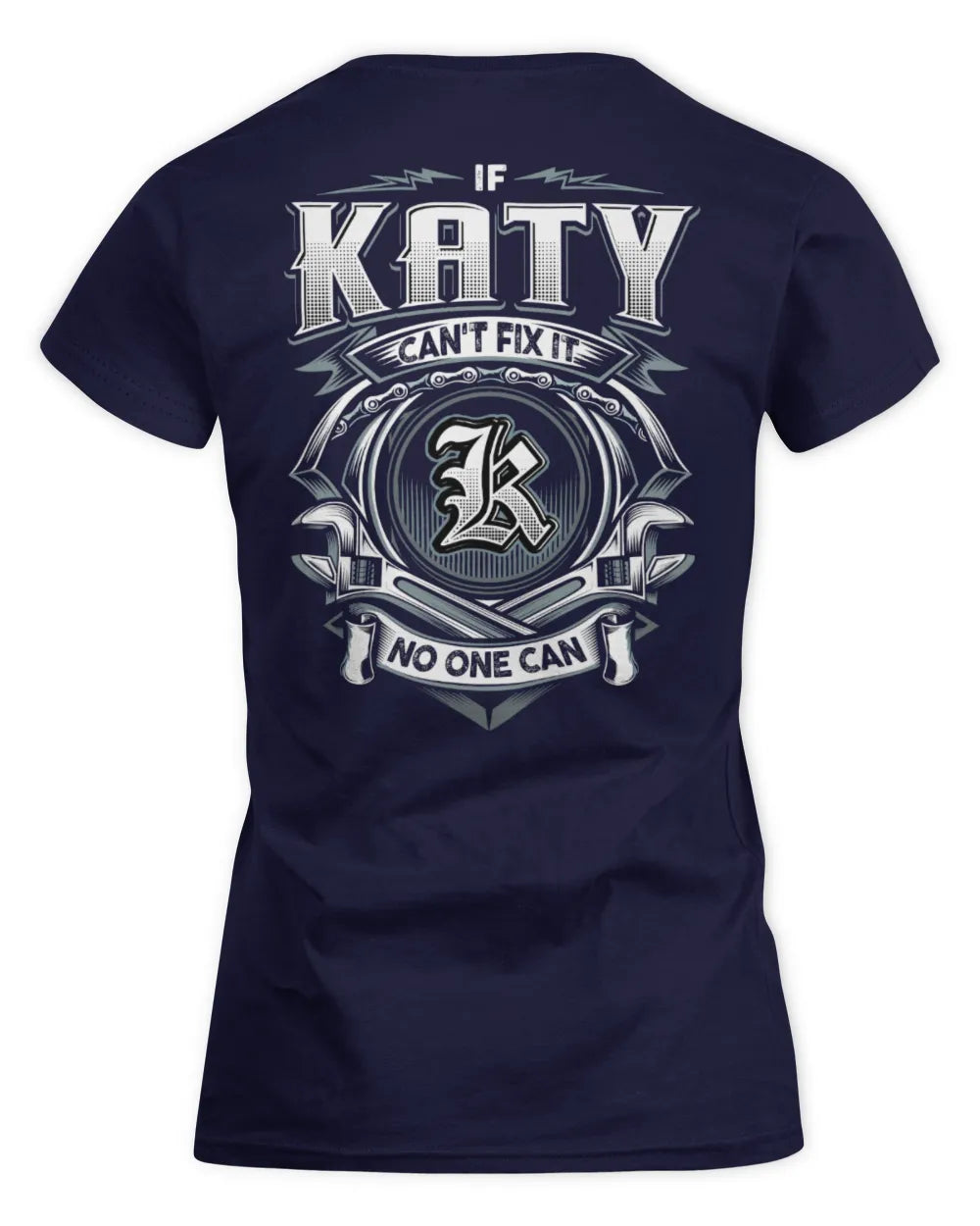 KATY AP81-K4-626 - Personalized Ahmed Quote Apparel “If Ahmed Can't Fix It, No One Can” - Women's Standard T-Shirt - Navy