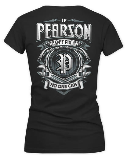 PEARSON AP81-K4-626 - Personalized Ahmed Quote Apparel “If Ahmed Can't Fix It, No One Can” - Women's V-Neck T-Shirt - Black