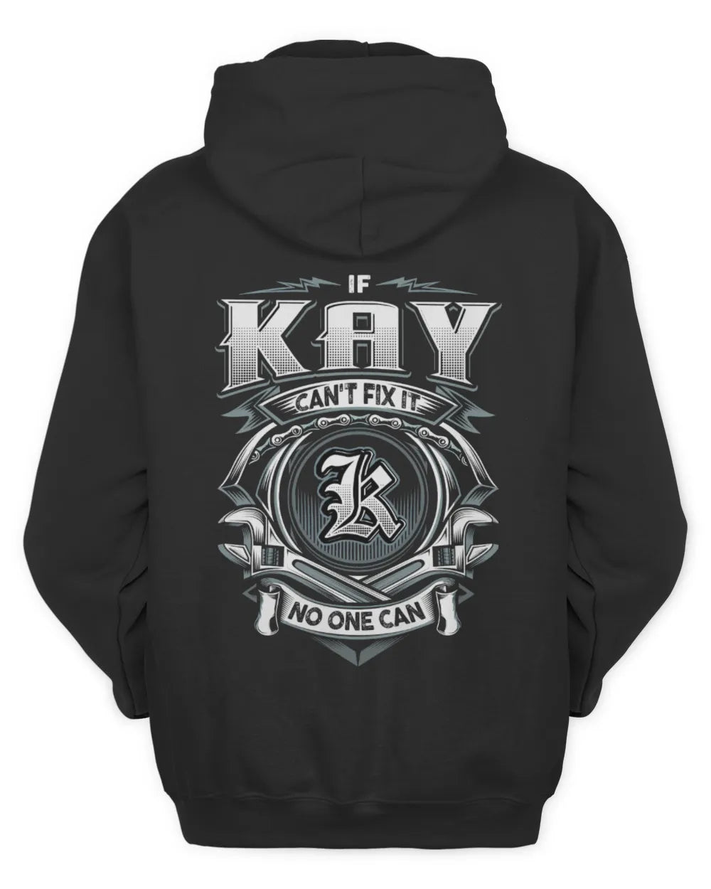 KAY AP81-K4-626 - Personalized Ahmed Quote Apparel “If Ahmed Can't Fix It, No One Can” - Unisex Hoodie - Black