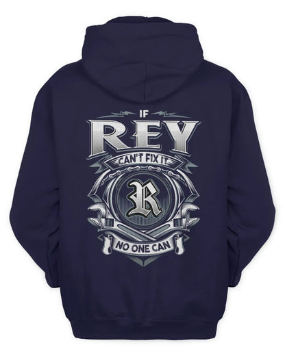 REY AP81-K4-626 - Personalized Ahmed Quote Apparel “If Ahmed Can't Fix It, No One Can” - Unisex Hoodie - Navy
