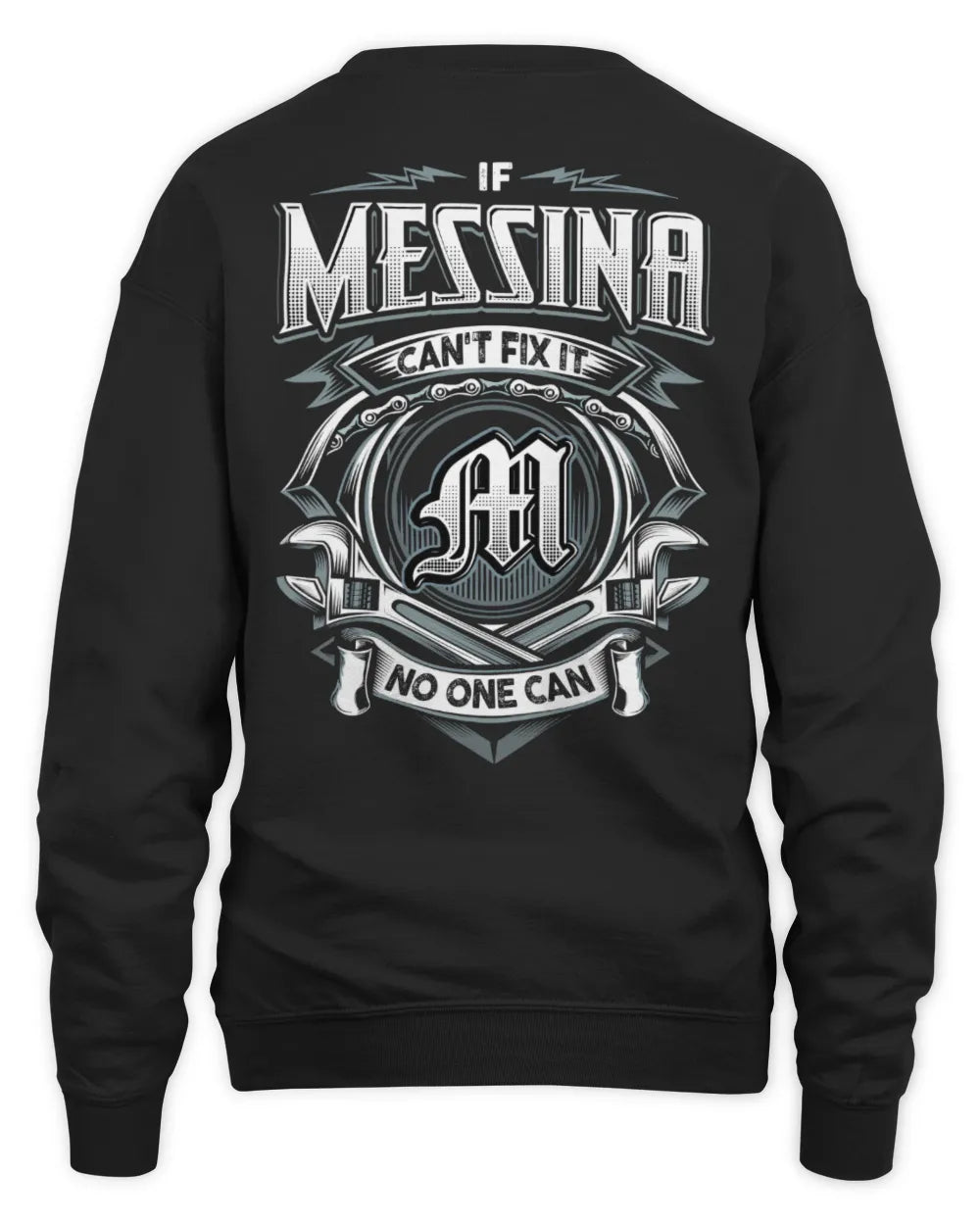 MESSINA AP81-K4-626 - Personalized Ahmed Quote Apparel “If Ahmed Can't Fix It, No One Can” - Unisex Sweatshirt - Black